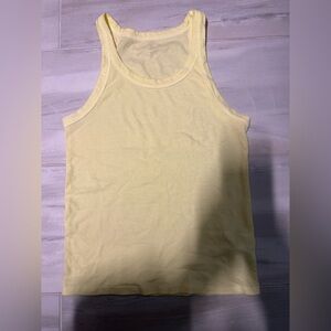 American Eagle Light Yellow Tank Top